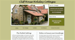 Desktop Screenshot of cliffhouseholidaycottages.co.uk