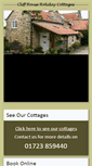 Mobile Screenshot of cliffhouseholidaycottages.co.uk