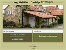 Tablet Screenshot of cliffhouseholidaycottages.co.uk
